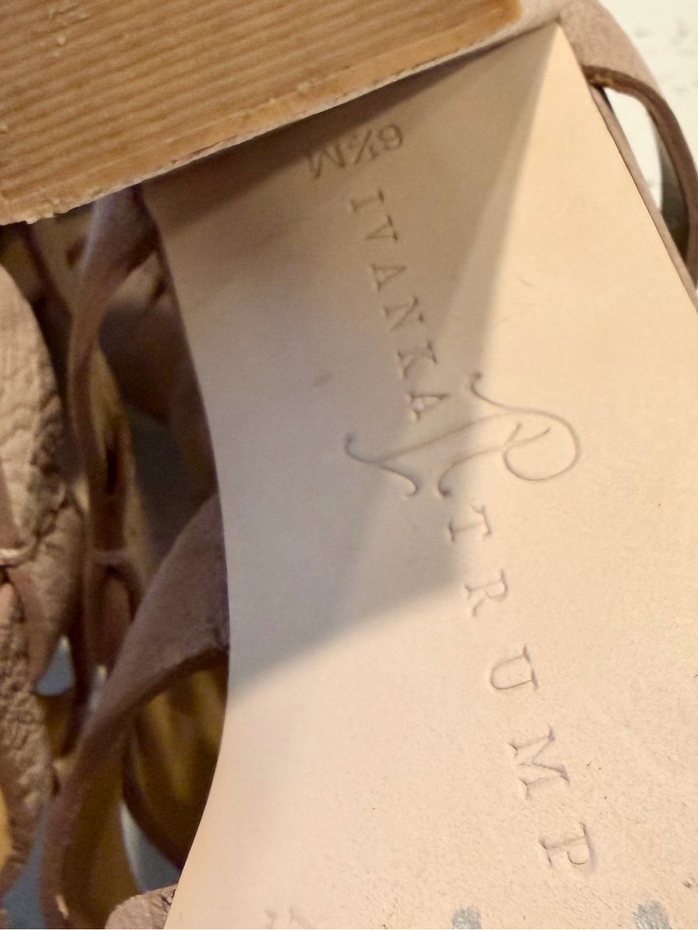 Ivanka Trump Tan Gladiator Strappy Women’s Heel Sandals - Size: 6.5 - Picture 2 of 5